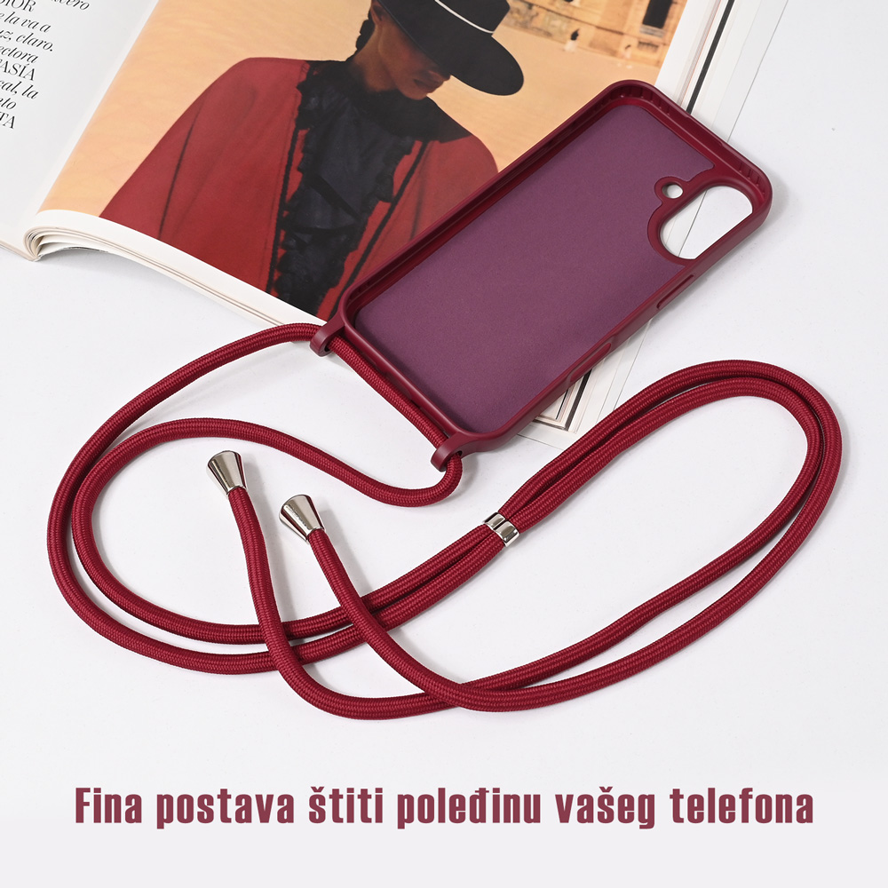 Torbica Crossbody za iPhone 13 Pro 6.1 ljubicasta - Slika 3