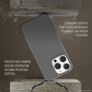 Torbica Magsafe Kevlar za iPhone 16 6.1 crna - Slika 3