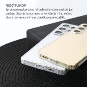 Alternative view of Torbica silikonska Ultra Thin with pluggy za Samsung S928B Galaxy S24 Ultra transparent