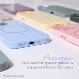 Torbica Magsafe Sparkle Dust za iPhone 13 Pro 6.1 crna - Slika 4
