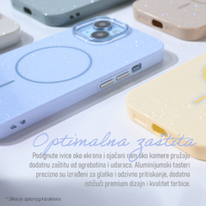 Torbica Magsafe Sparkle Dust za iPhone 13 Pro 6.1 crna - Slika 3